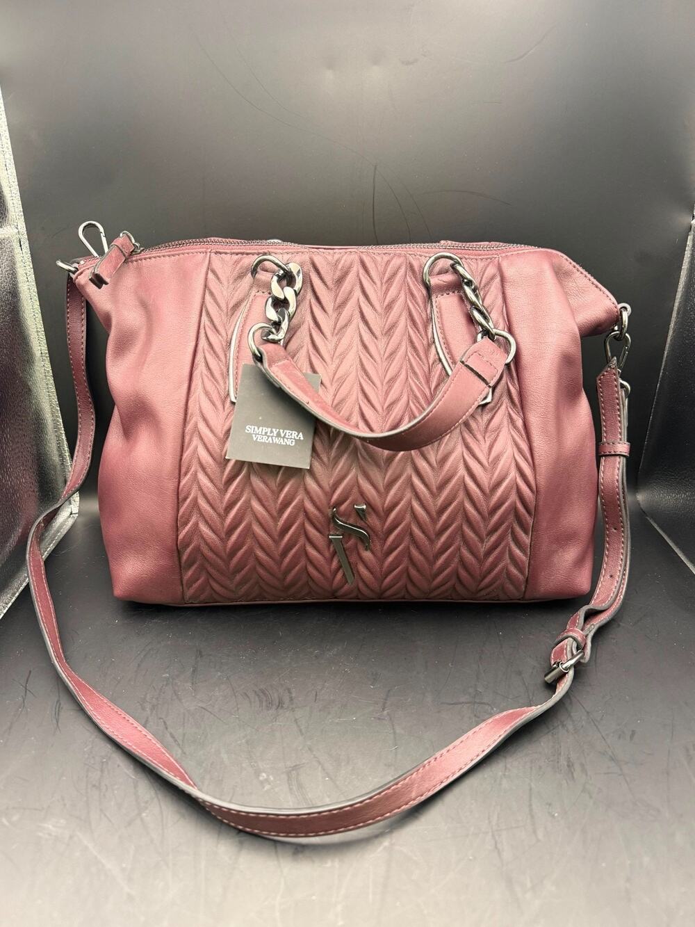 Simply Vera Vera Wang Quilted Satchel/Crossbody Handbag
